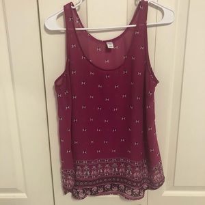 Dressy sheer tank top